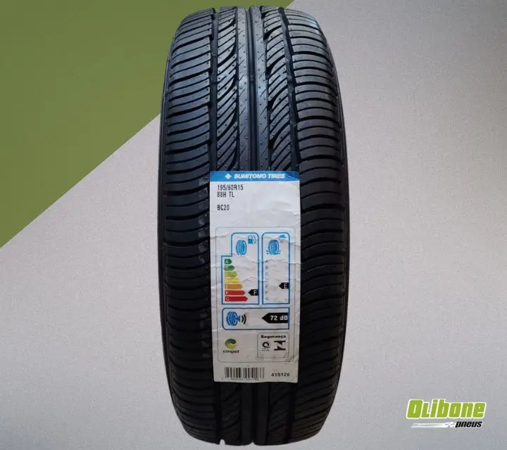 Pneu 195/60R15 Dunlop Sumitomo BC20 88H